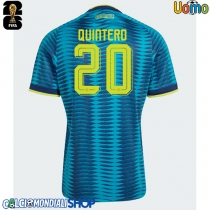 Maglie da calcio Colombia Juan Fernando Quintero #20 Seconda Maglia Mondiali 2026  Manica Corta